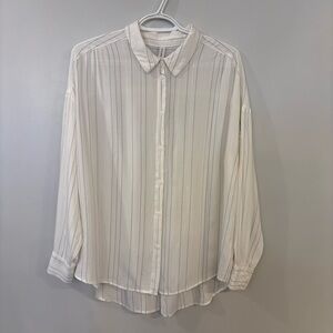 Gentle Fawn button up long sleeve blouse 100% Rayon